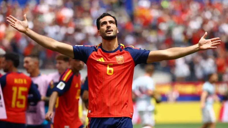 Spain advance to World Cup semi-finals after late Mikel Merino goal
