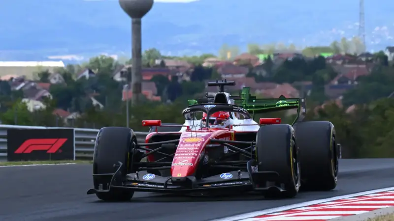 Hungarian Grand Prix: Hamilton leads Leclerc in Ferrari one-two during Friday practice