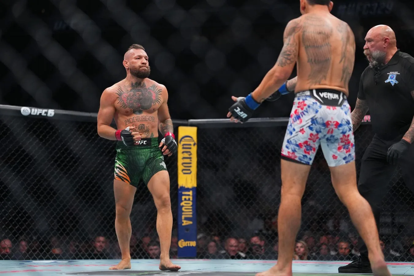 Las Vegas: Conor McGregor’s UFC comeback ends in 69 seconds due to knee injury