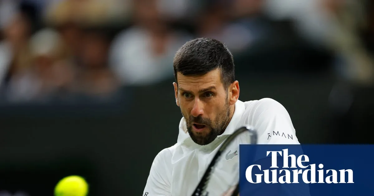 Djokovic progresses at Wimbledon with straight-sets victory over Tsitsipas