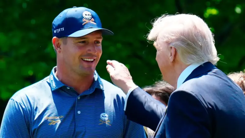 Royal Birkdale: DeChambeau accused of threatening to call Trump in Open penalty row