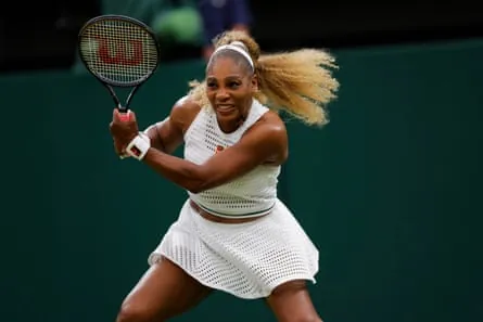 Serena Williams plays Maya Joint at Wimbledon.