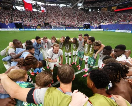 Harry Kane addresses his England teammates after their dramatic comeback in Atlanta.